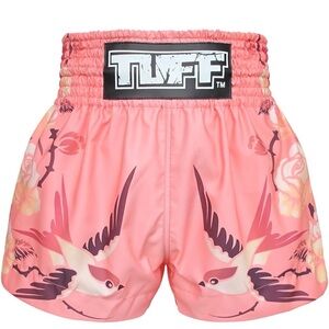 Tuff Sport Muay Thai Shorts Boxing Women Girls MMA Training Gym Trunk M EUC